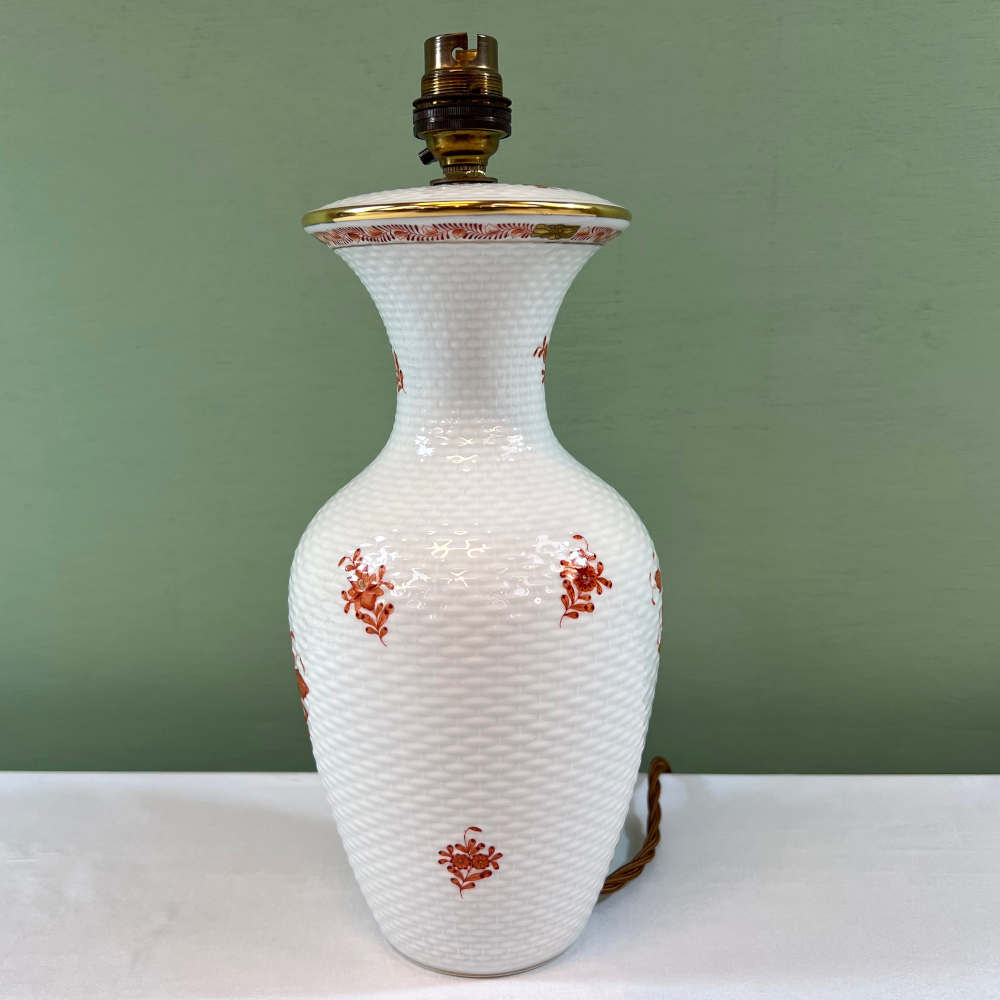herend apponyi orange lamp