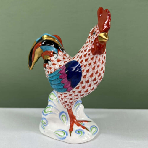 herend red cockerel