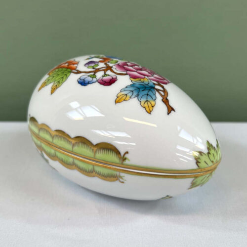 herend egg shaped lidded box