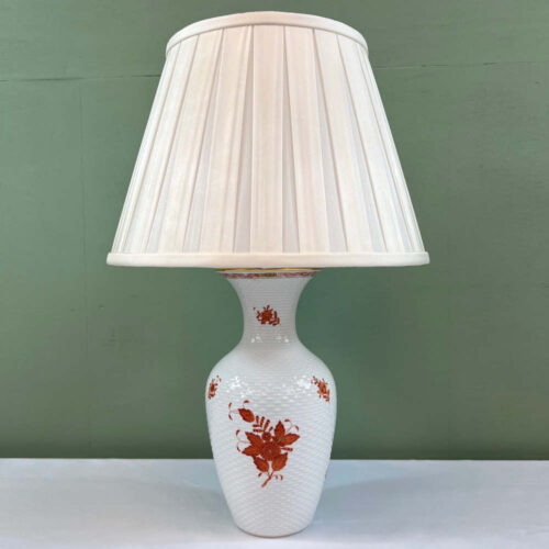 herend lamp in apponyi orange