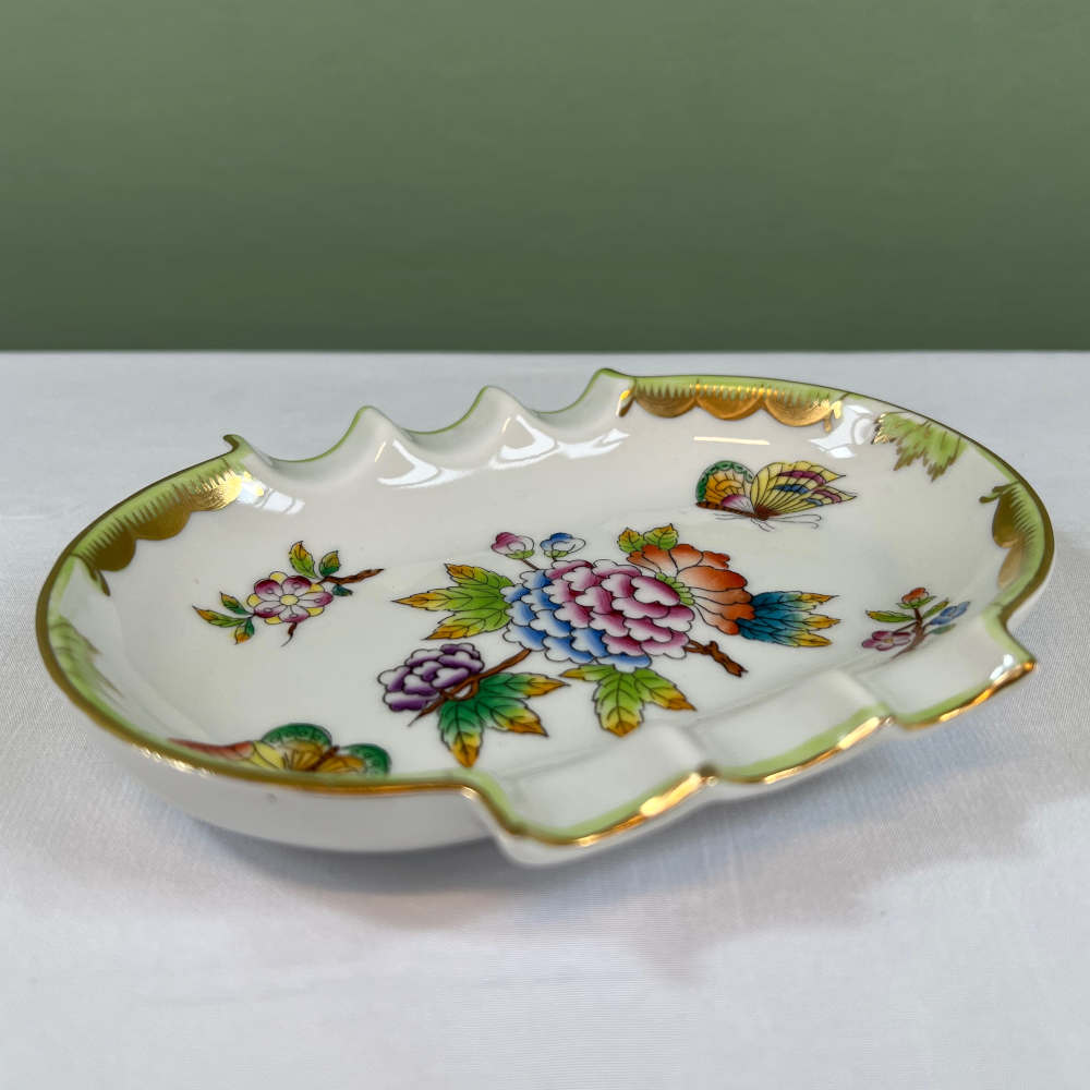 Herend Hand Painted Porcelain Ashtray