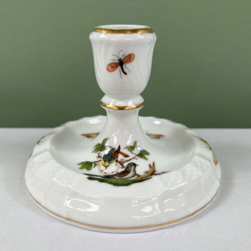 herend rothschild bird candlestick