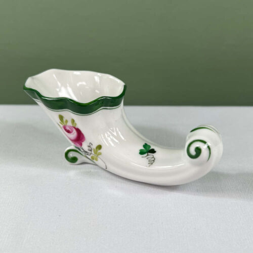 herend horn shaped pot