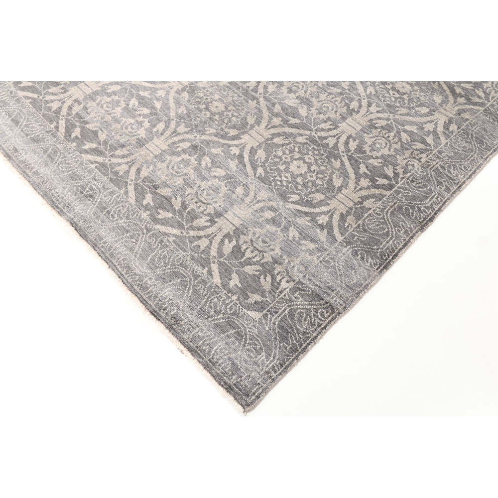 Grey Bamboo Silk Rug – 238 x 162cm