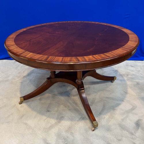 crossbanded circular table