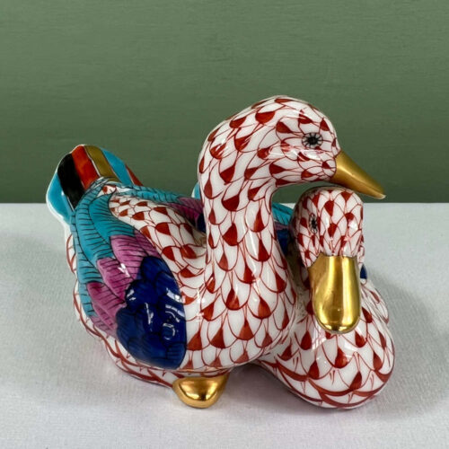 herend pair of red ducks