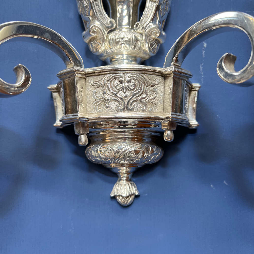 Pair of Silver Wall Lights - Image 4