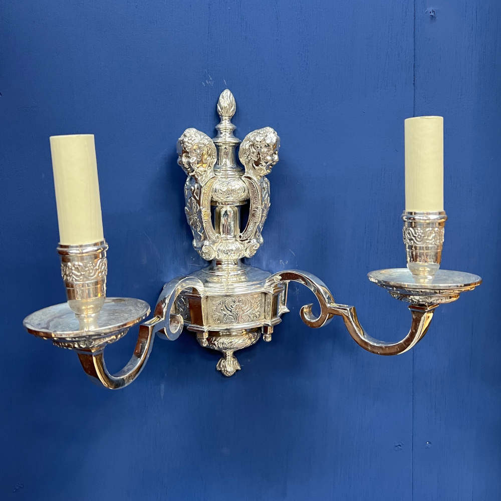 Pair of Silver Wall Lights - Image 5