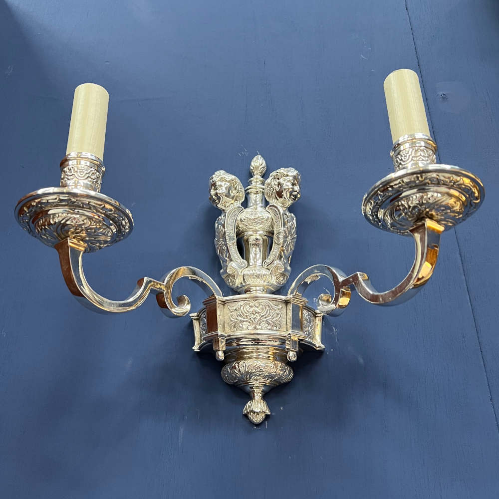 Pair of Silver Wall Lights - Image 6