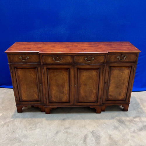 mahogany breakfront cabinet