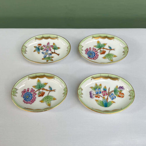 set of 4 herend pin dishes