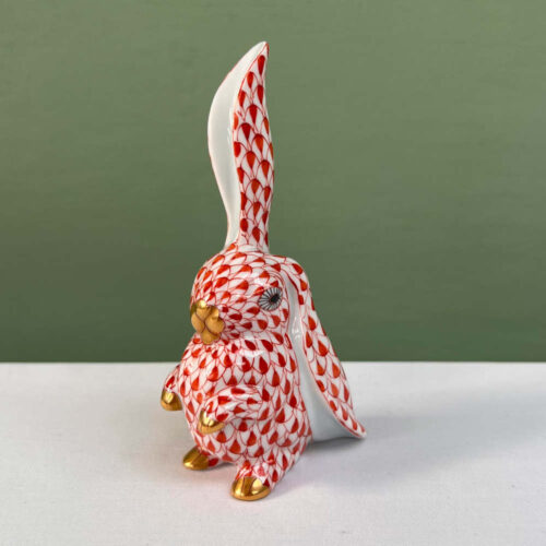 herend red bunny
