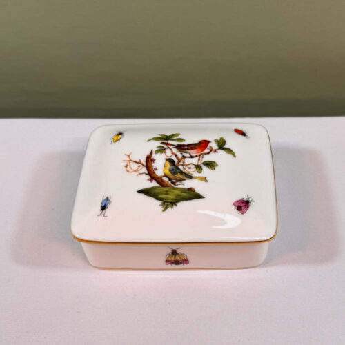 herend lidded rectangular box