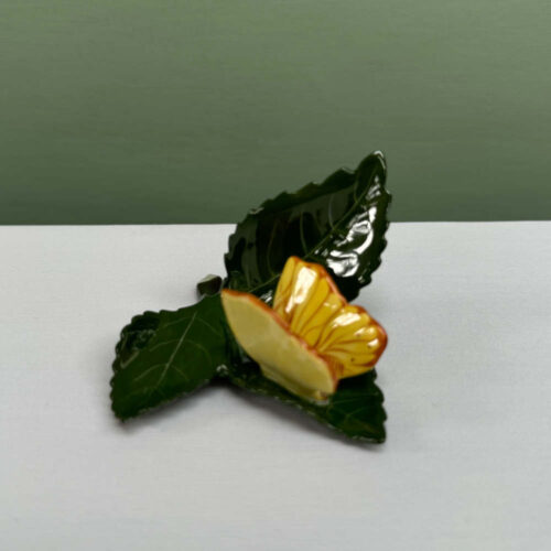 herend butterfly on leaf