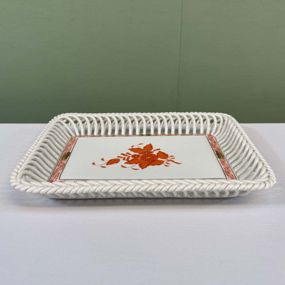herend apponyi orange dish