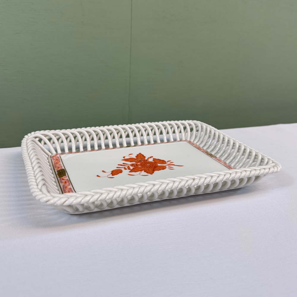 herend apponyi orange dish