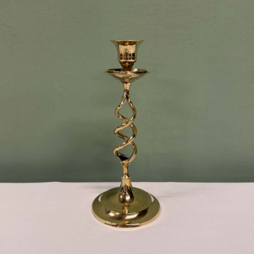 brass barley twist candlestick