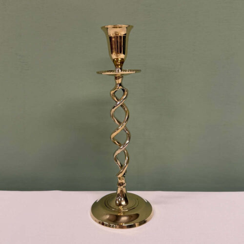 larger brass barley twist candlestick