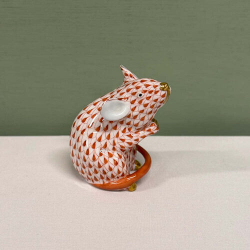 herend red mouse