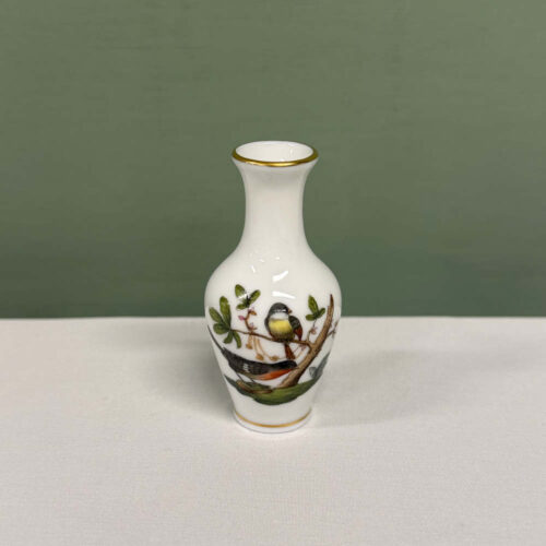 herend rothschild bird miniature vase